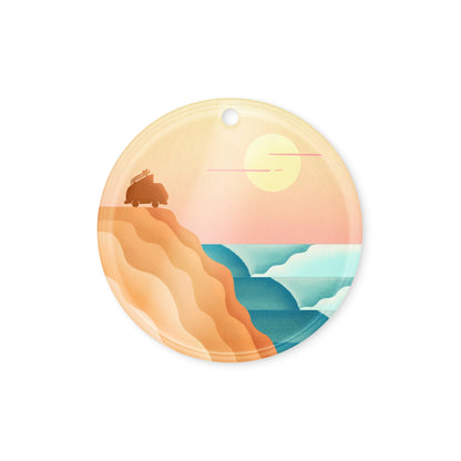 Baja Surf Acrylic Ornament