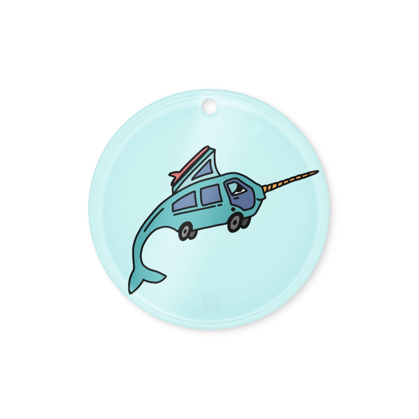 Narwhal Ned Acrylic Ornament