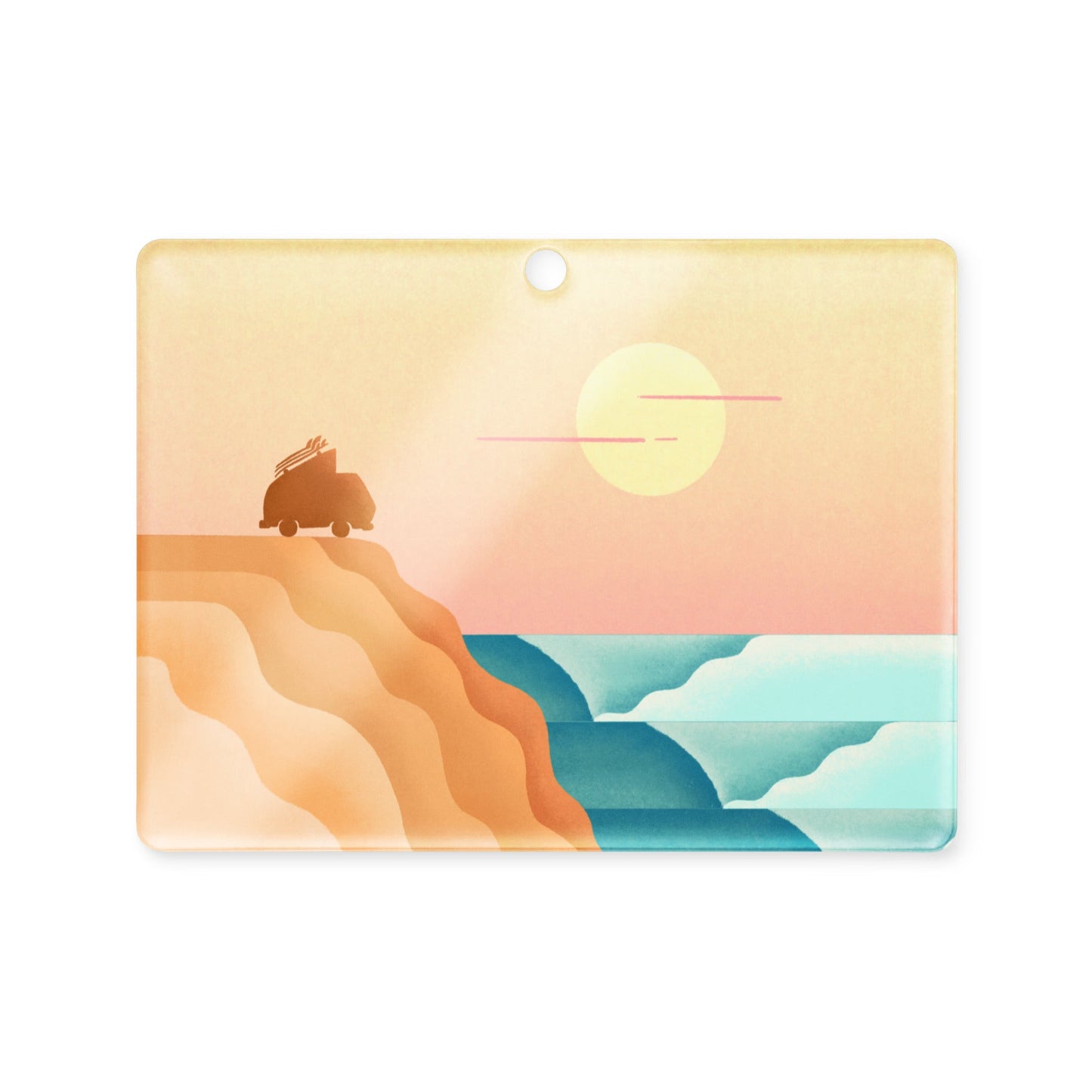 Baja Surf Acrylic Ornament