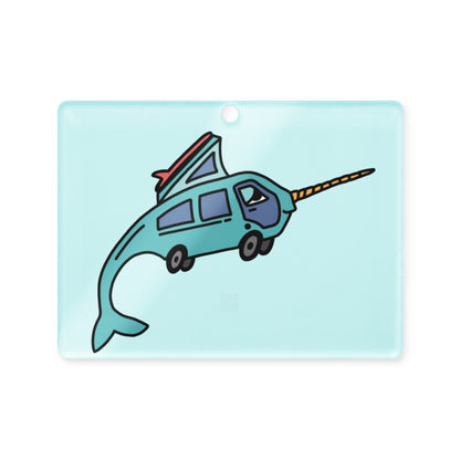 Narwhal Ned Acrylic Ornament