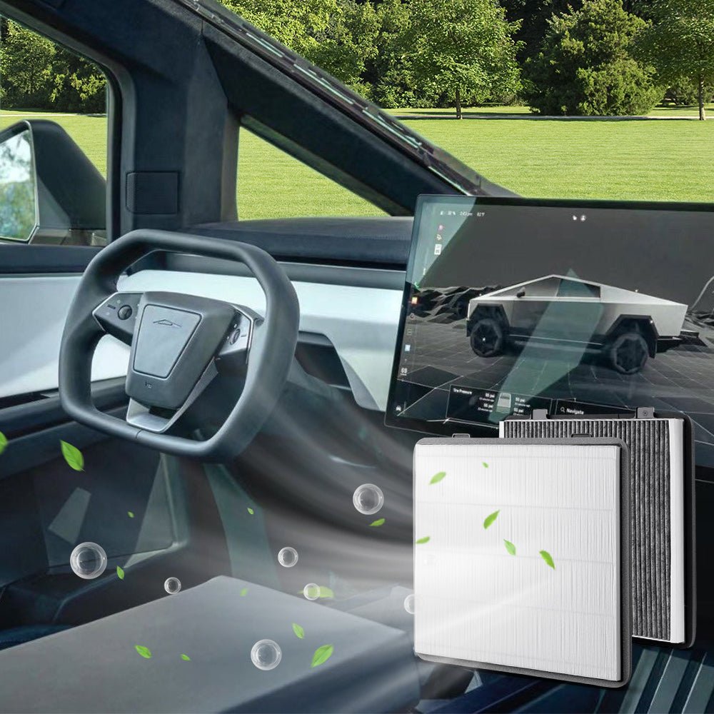 Activated Carbon Cabin Air Filter for Cybertruck | Multi-Layer HEPA Filtration