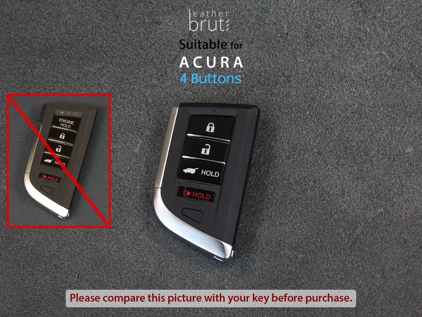Acura Series [3] Leather Key Fob Cover