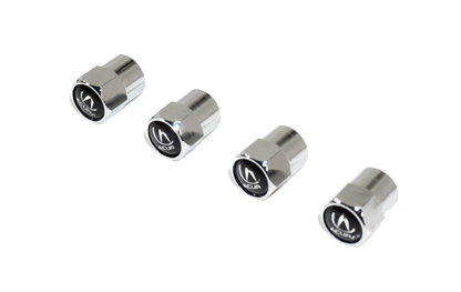 Chrome Valve Stem Tire Caps, Style: Acura