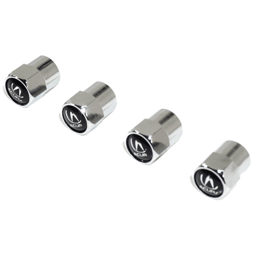 Chrome Valve Stem Tire Caps, Style: Acura