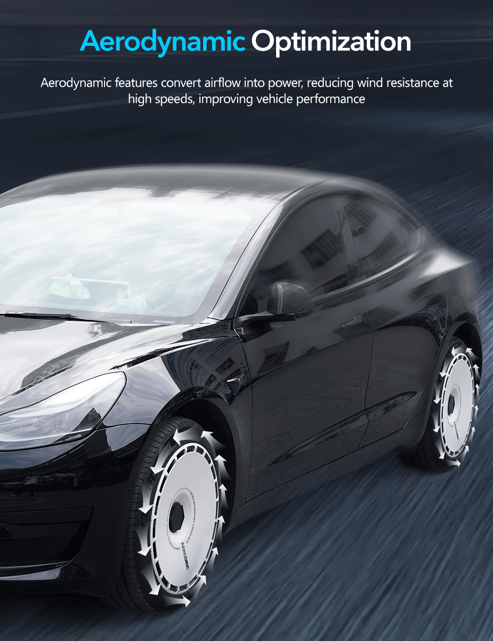 TESERY Aero DISC Wheel Covers for Model Y / Model 3 Highland