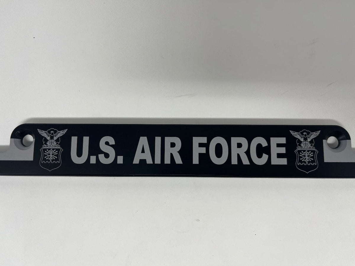 Air Force American Flag Billet Aluminum License Plate Frame