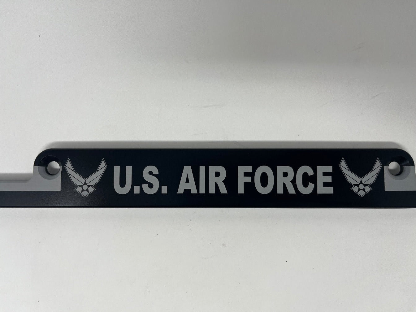 Air Force - New Logo American Flag Billet Aluminum License Plate Frame