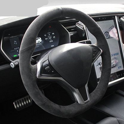 Alcantara Steering Wheel Cover for Tesla Model S / Model X
