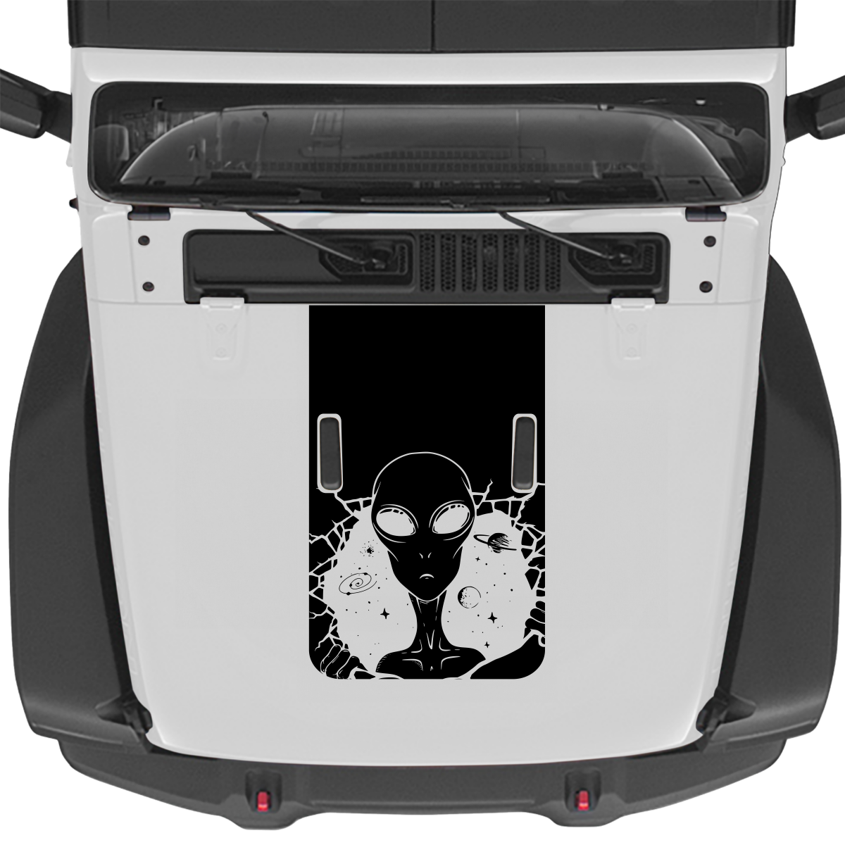 Alien Blackout hood graphic