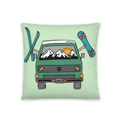 Shred Van Throw Pillow