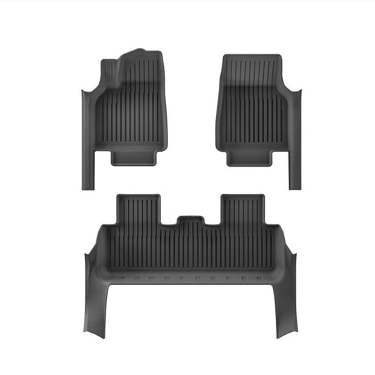All Weather TPE Floor Mats with Door Sill Protector for Model Y Juniper (LHD)