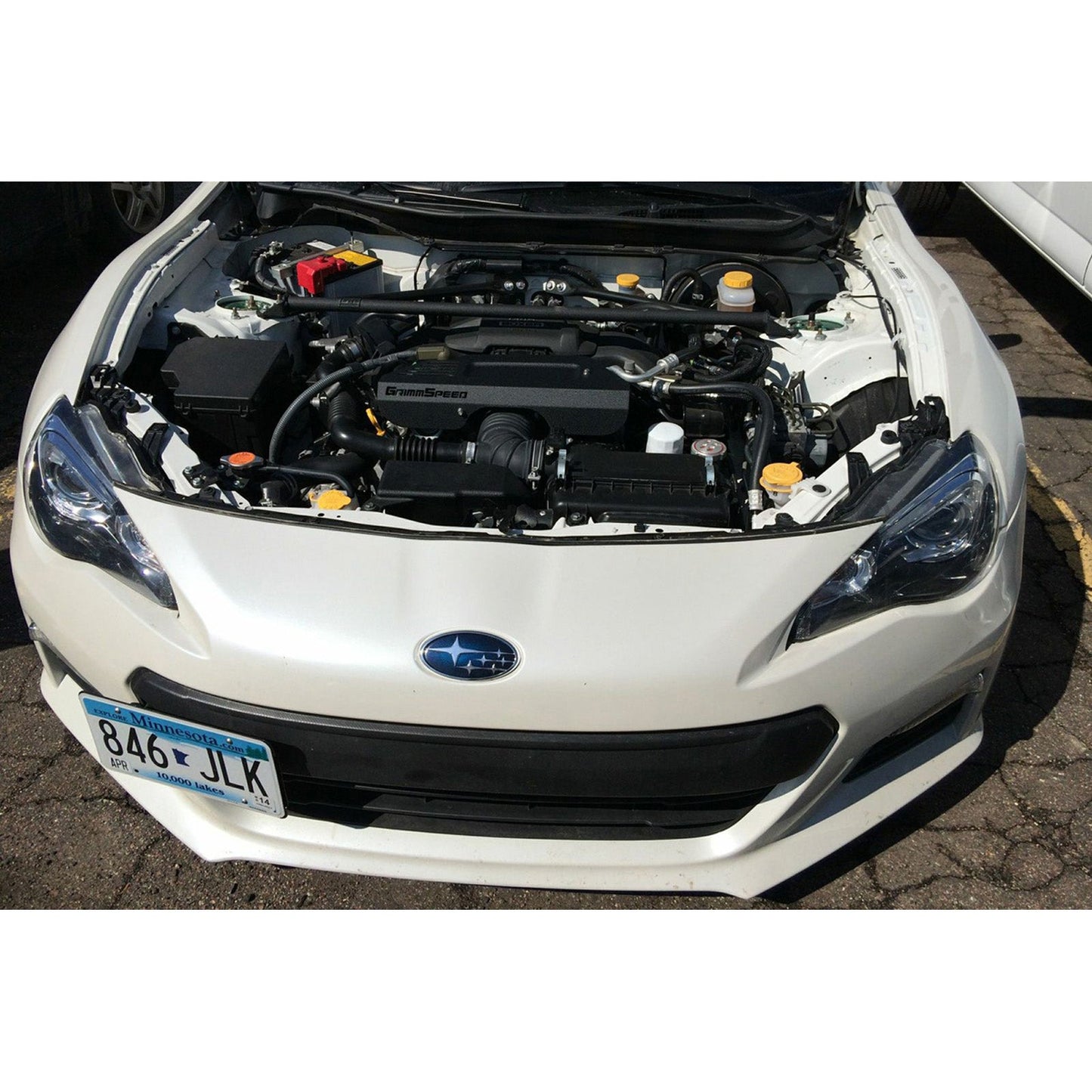 GrimmSpeed Pulley Cover with Tool Tray - Black - 2013-21 Subaru BRZ, 2013-16 Scion FRS, 2017-21 Toyota GT86 GRM099032