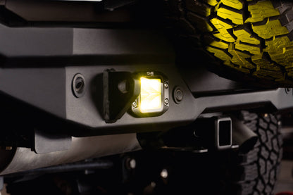 DV8 Offroad 3-Inch Elite Series LED Amber Flush Mount Pod Light BE3FMW40W-A