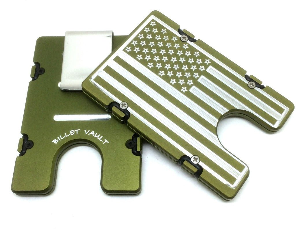 American Flag -  BilletVault Aluminum Wallet