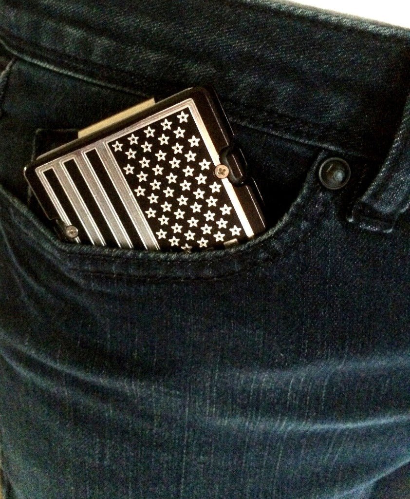 American Flag -  BilletVault Aluminum Wallet