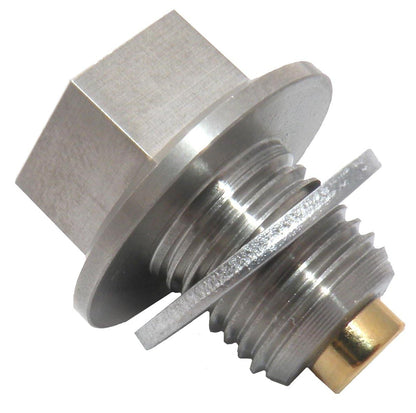 AP03 | GoldPlug | M12x1.25 | USA | Magnetic Drain Plug | Stainless | Fits all Toyota, Nissan, Lexus, Infiniti | SW03 Washer Included |