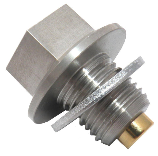 AP03 | GoldPlug | M12x1.25 | USA | Magnetic Drain Plug | Stainless | Fits all Toyota, Nissan, Lexus, Infiniti | SW03 Washer Included |