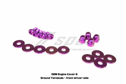 ZSPEC Stage-3 Dress Up Bolts®/Fastener Kit for '03-'08 Nissan 350z DE & HR, Titanium