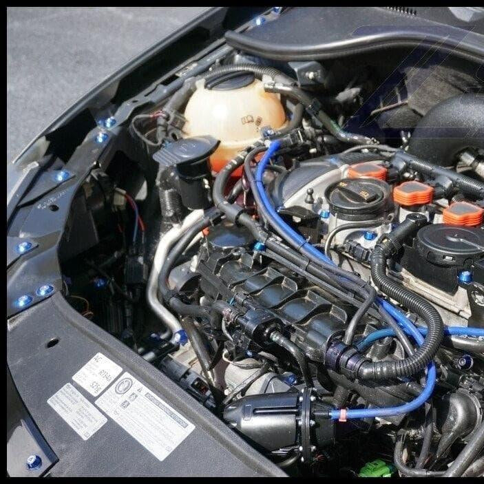 ZSPEC Stage-1 Dress Up Bolts® Fastener Kit for '10-14 VW MK6 Golf GTI/Jetta 2.0L, Stainless & Billet