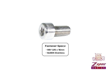 ZSPEC M8-1.25x16mm Socket-Cap SHSC Fasteners, Stainless, 10-Pack