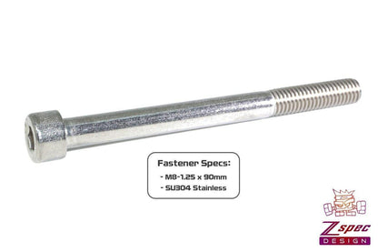 ZSPEC M8-1.25x90mm Socket-Cap SHSC Fasteners, Stainless, 10-Pack