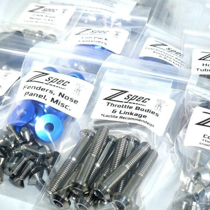ZSPEC Stage-2 Dress Up Bolts® Kit for Nissan 300zx Z32, Titanium & Billet