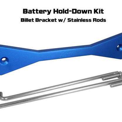 ZSPEC Battery Hold Down/Bracket, Billet Bracket w/ Stainless Hardware