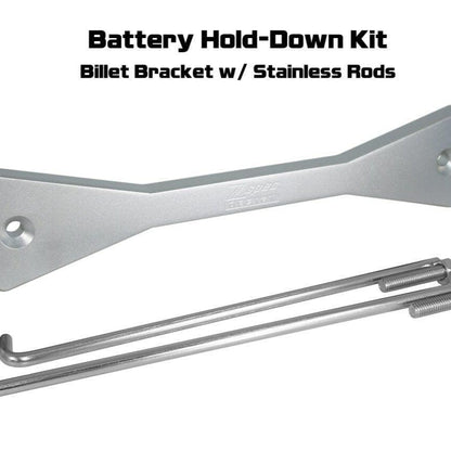 ZSPEC Battery Hold Down/Bracket, Billet Bracket w/ Stainless Hardware