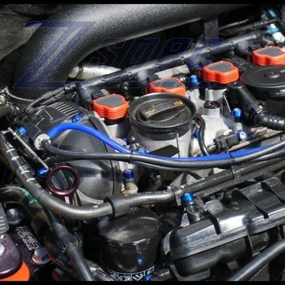 ZSPEC Stage-1 Dress Up Bolts® Fastener Kit for '10-14 VW MK6 Golf GTI/Jetta 2.0L, Stainless & Billet