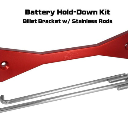 ZSPEC Battery Hold Down/Bracket, Billet Bracket w/ Stainless Hardware