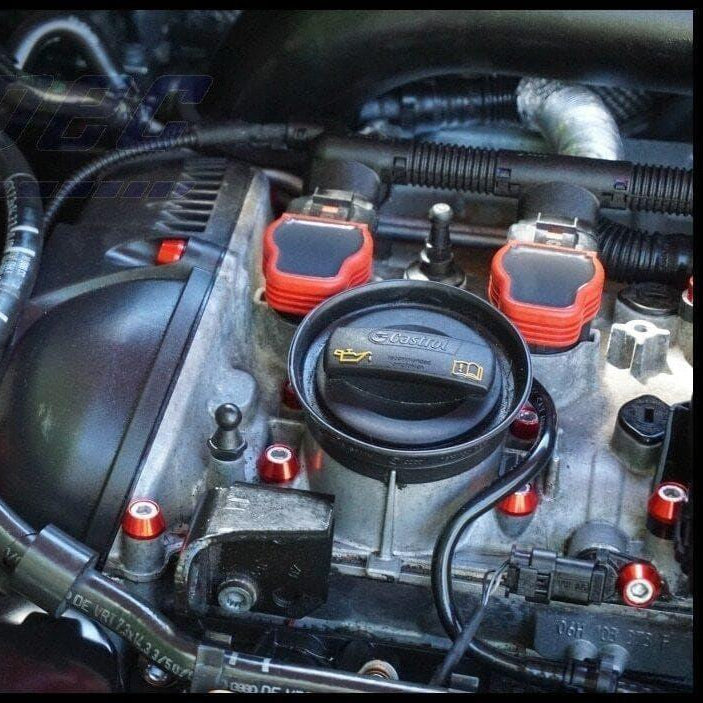 ZSPEC Stage-1 Dress Up Bolts® Fastener Kit for '10-14 VW MK6 Golf GTI/Jetta 2.0L, Stainless & Billet