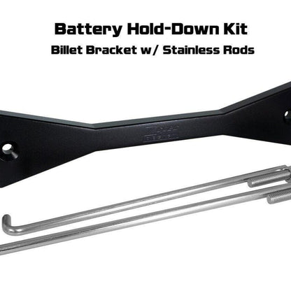 ZSPEC Battery Hold Down/Bracket, Billet Bracket w/ Stainless Hardware