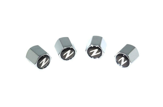 Chrome Valve Stem Tire Caps, Style: Nissan 370z Z34