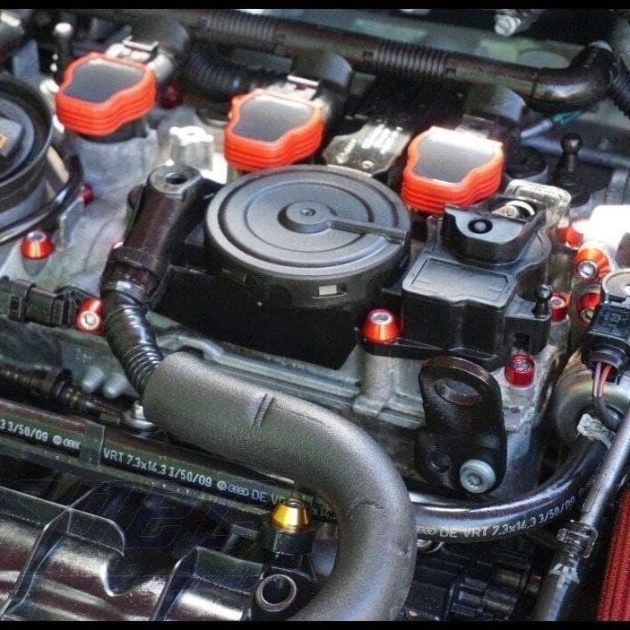 ZSPEC Stage-1 Dress Up Bolts® Fastener Kit for '10-14 VW MK6 Golf GTI/Jetta 2.0L, Stainless & Billet