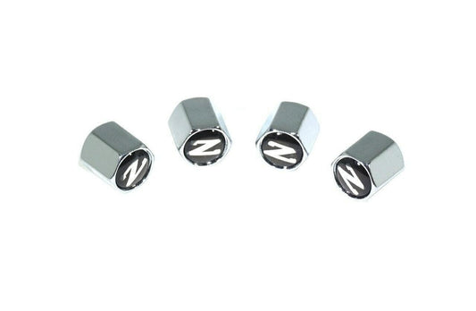 Chrome Valve Stem Tire Caps, Style: Nissan 300zx Z31 '84-89