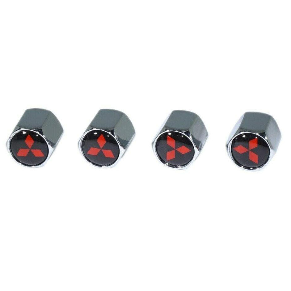Chrome Valve Stem Tire Caps, Style: Mitsubishi