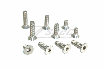 ZSPEC M6-1.0x25mm Flat-Head FHSC Fasteners, Stainless, 10-Pack