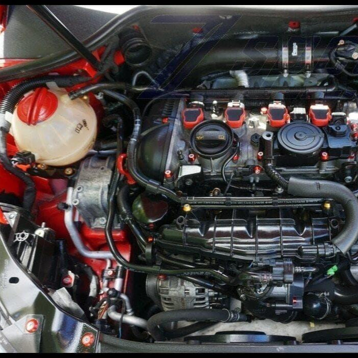 ZSPEC Stage-1 Dress Up Bolts® Fastener Kit for '10-14 VW MK6 Golf GTI/Jetta 2.0L, Stainless & Billet