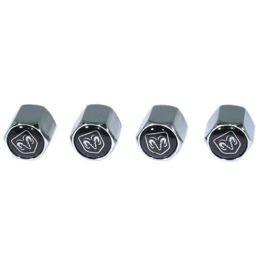 Chrome Valve Stem Tire Caps, Style: Dodge RAM