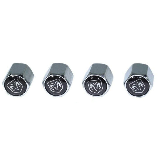Chrome Valve Stem Tire Caps, Style: Dodge RAM