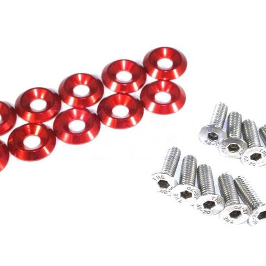 ZSPEC Metric Fender Fastener Kit, M6-1.0x20mm Fasteners, 10-Pack, Stainless & Billet
