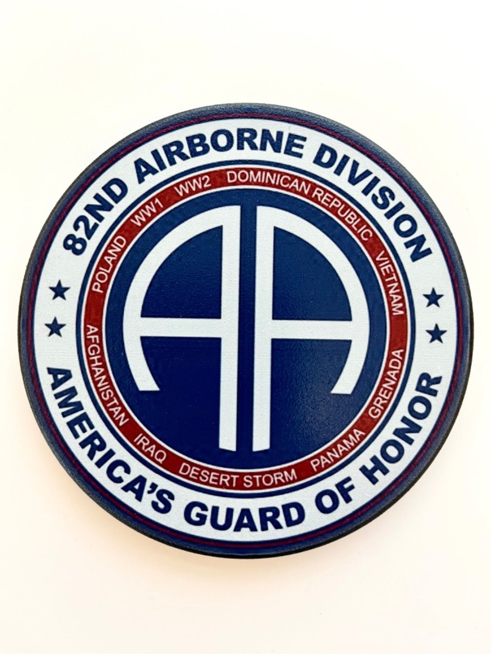 U.S. Army 82nd Airborne Division Full Color Billet Aluminum Hitch Cover
