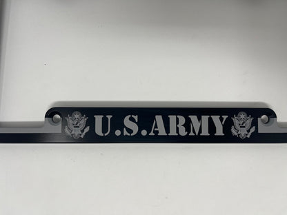 Army American Flag Billet Aluminum License Plate Frame