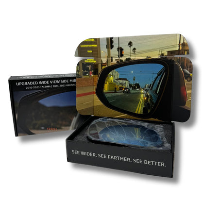 Upgraded Wide View Side Mirrors for Tacoma (2024-2026)