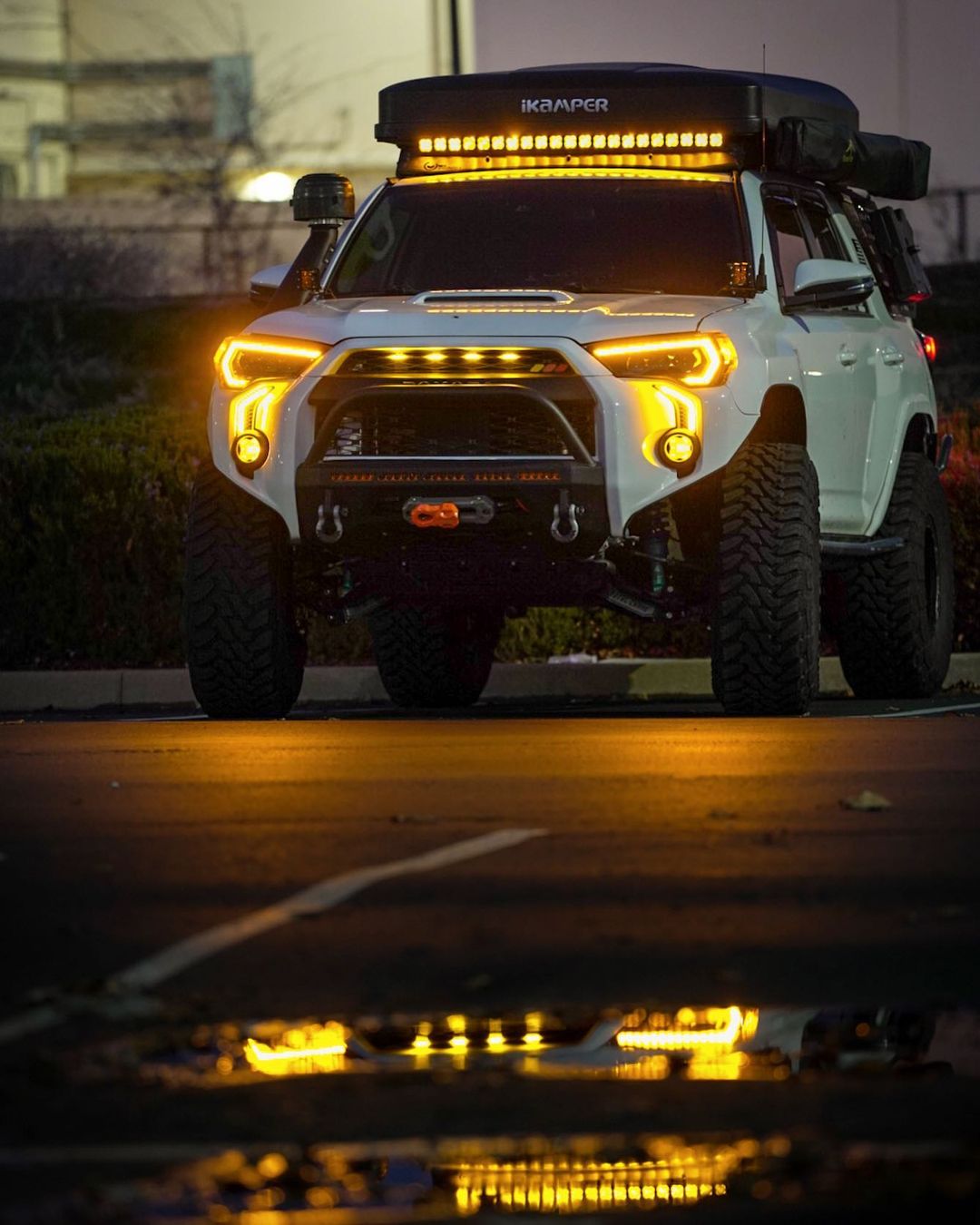 LED DRL Fog Light Fang Bezel Kit for 4Runner (2014-2024)