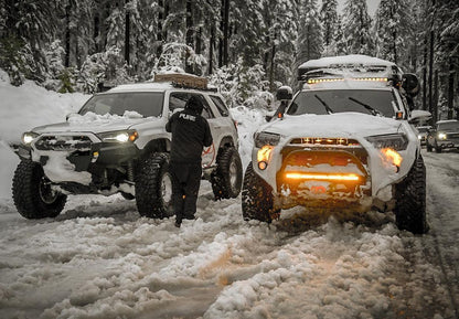 LED DRL Fog Light Fang Bezel Kit for 4Runner (2014-2024)