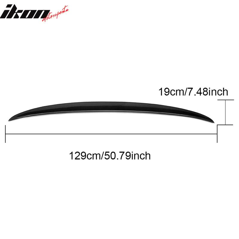 2017-2023 BMW G30 5 Series M Style Carbon Fiber Trunk Spoiler Wing