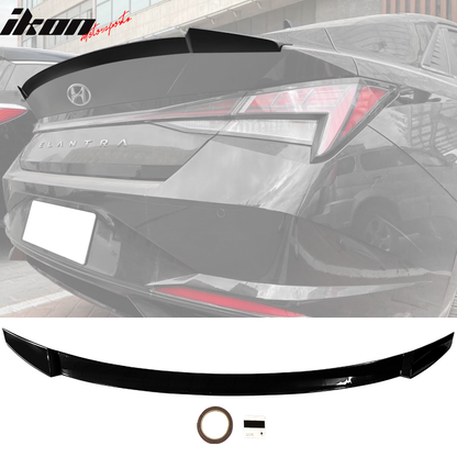 2021-2025 Hyundai Elantra 4DR Sedan M4 Rear Trunk Spoiler Wing ABS