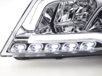 Audi A3 (8P 8PA) Chrome LED Headlights with Daytime Running Lights (2008-2012)