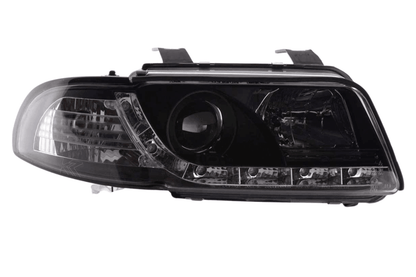 Audi A4 (B5 8D) Black LED Headlights with Daytime Running Lights (1995-1999)